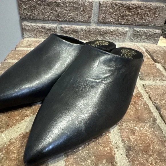 Vince Camuto Women's Arlette Slip-On Mules Black Leather Size 11M #232 - Picture 13 of 16
